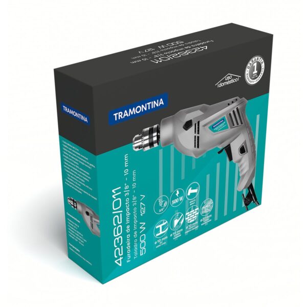 Furadeira de Impacto 500W  3/8