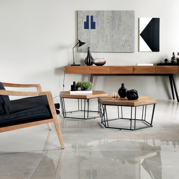 Porcelanato Artsy Cement Polido Extra 90 x 90 cm PORTOBELLO - Imagem 2