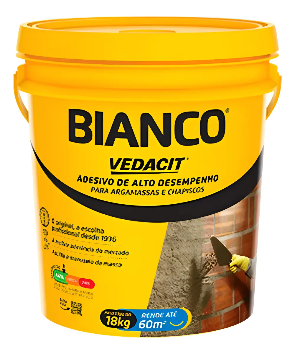 Adesivo para Argamassa e Chapisco Bianco 18kg VEDACIT