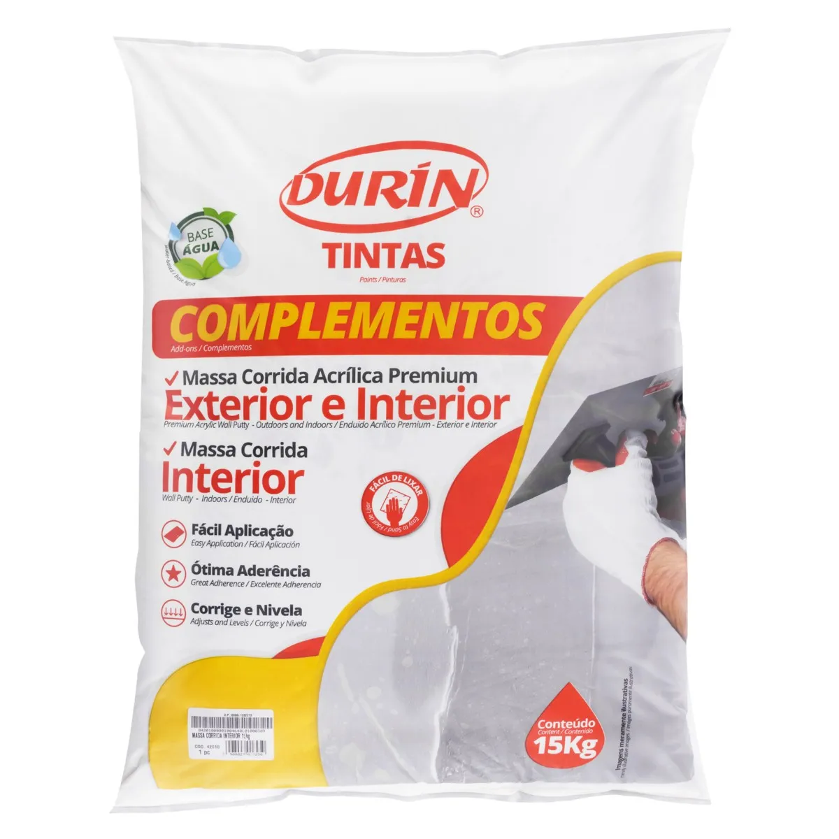 Massa Corrida 15 kg Durin