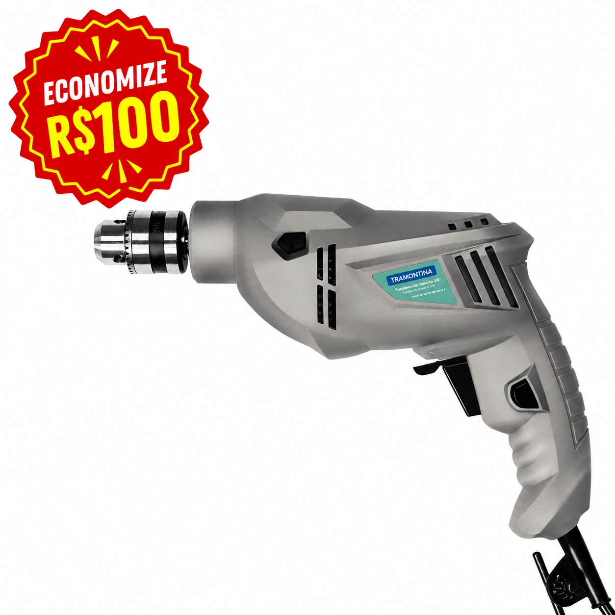 Furadeira de Impacto 500W 3/8